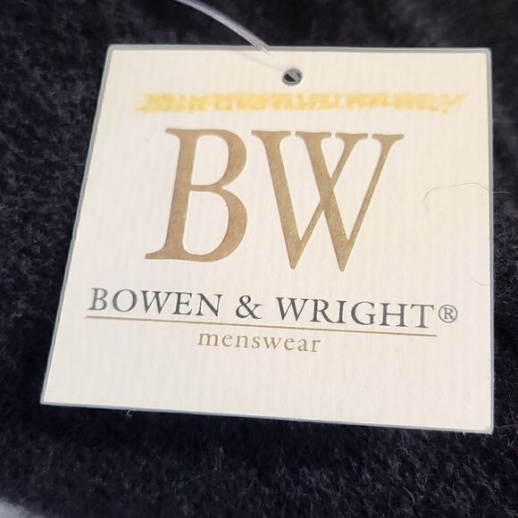 Bowen & Wright Men's 100% Wool Black Sweater - Picture 4 of 10